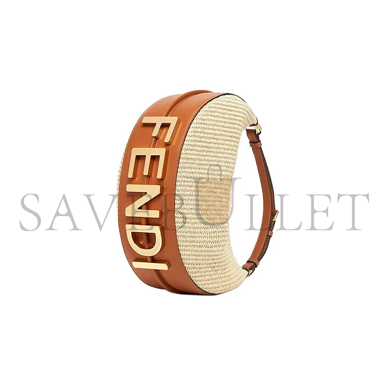 F**di small handbag F**digraphy straw shoulder bag 8br798anwbf1l27 (29*24.5*10cm)